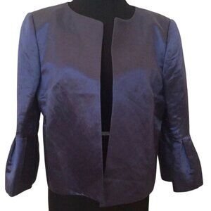 Lafayette 148 New York Dusk Linen Blend Jacket 10 Shimmer Wedding